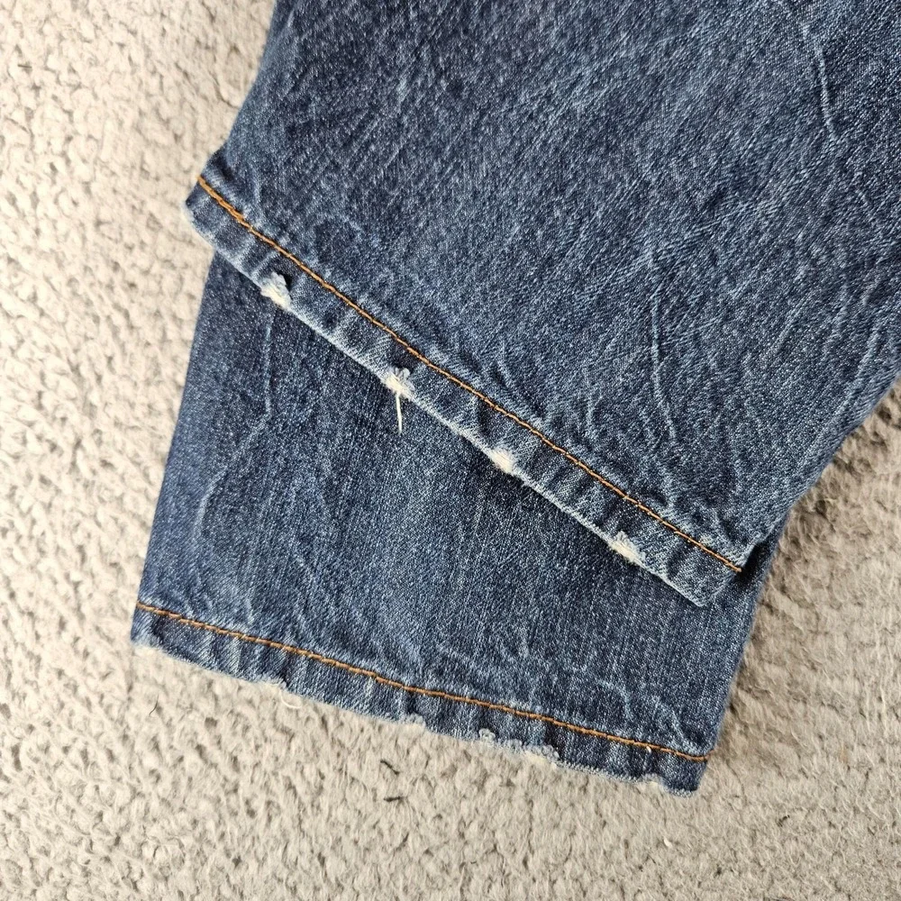 Levis Jeans Mens 29x30 Blue 514 Slim Straight Distressed‎ Cotton Skater Pants